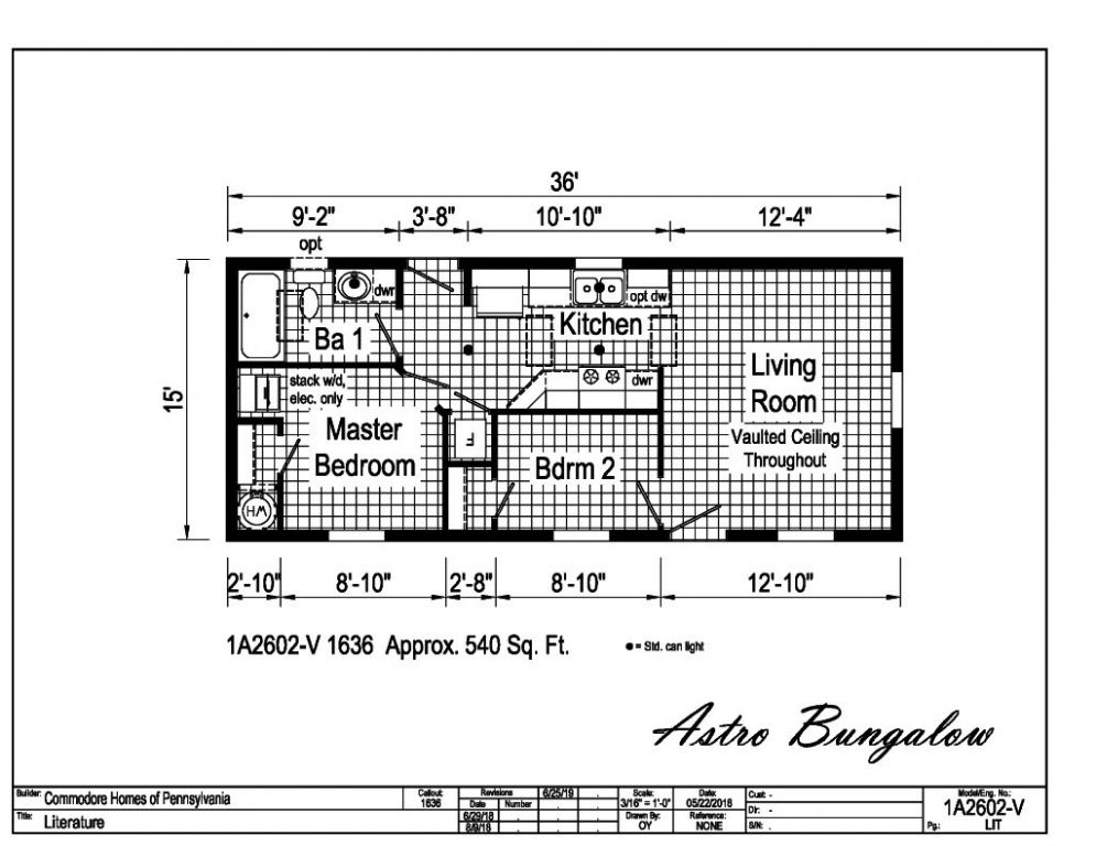 View 1A2602-V Astro Bungalow