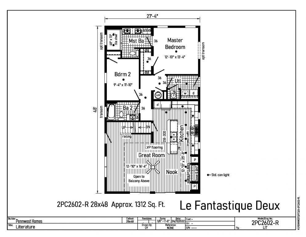 View La Fantastique Deux Chalet (2PC2602-R)